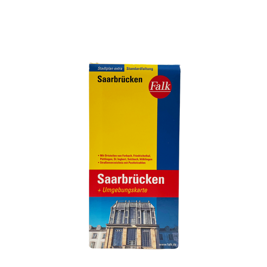 Falk Stadtplan Saarbrücken + Umgebungskarte