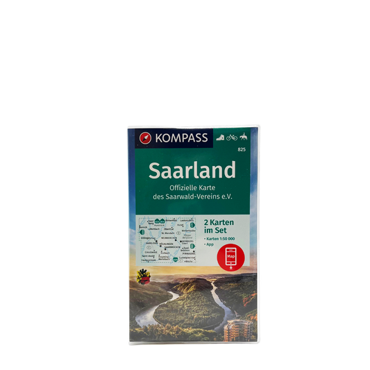 Kompass Wanderkarte Saarland